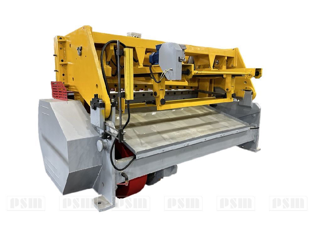 Ножницы гильотинные пневматические модели НК3421  задний упор 