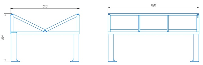 Стол приемный листогиба ИБ2216В