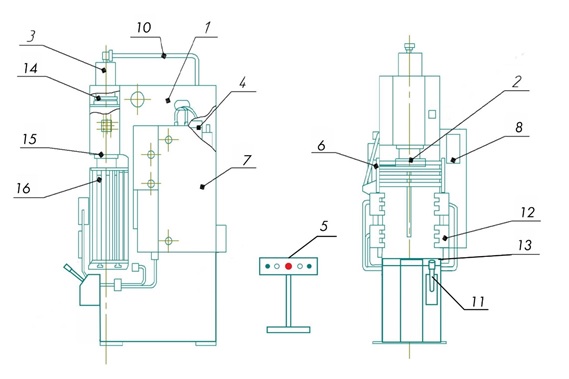 Общий вид пресса П6320Б