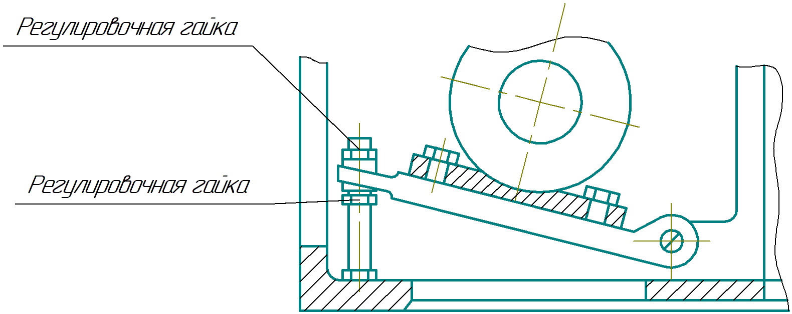 Схема регулировки приводного ремня токарного станка 16К20Б