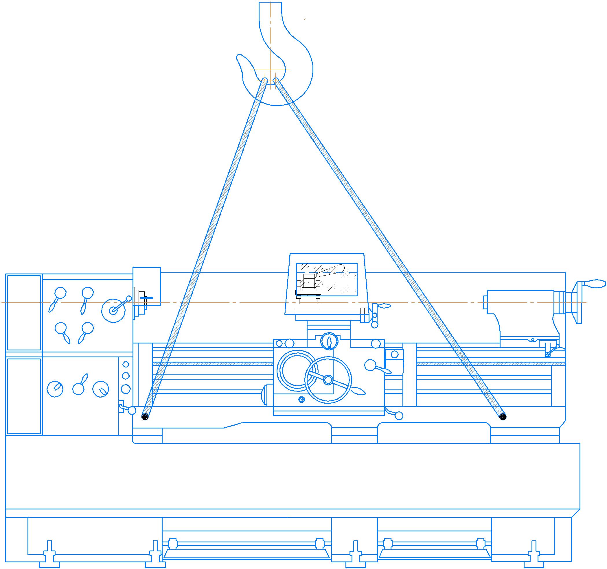 Транспортирование токарно-винторезного станка 1М63Н.01