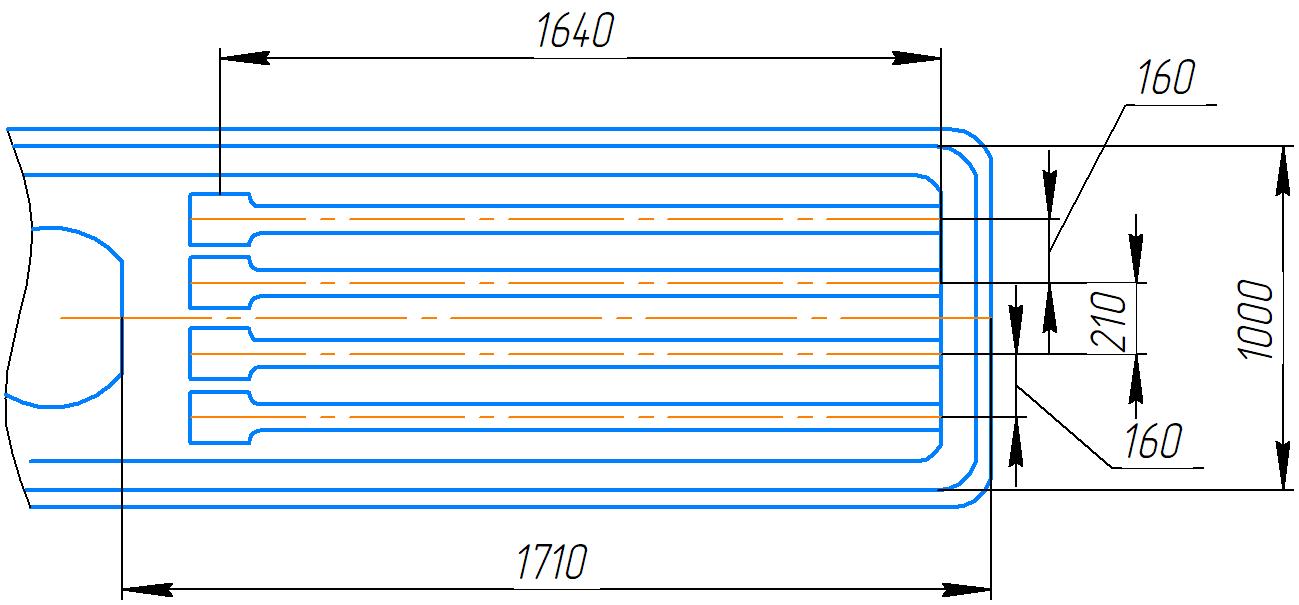 Эскиз плиты 2А554