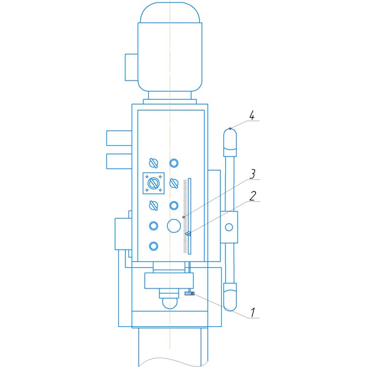 Механизм настройки глубины сверления 2С125МП