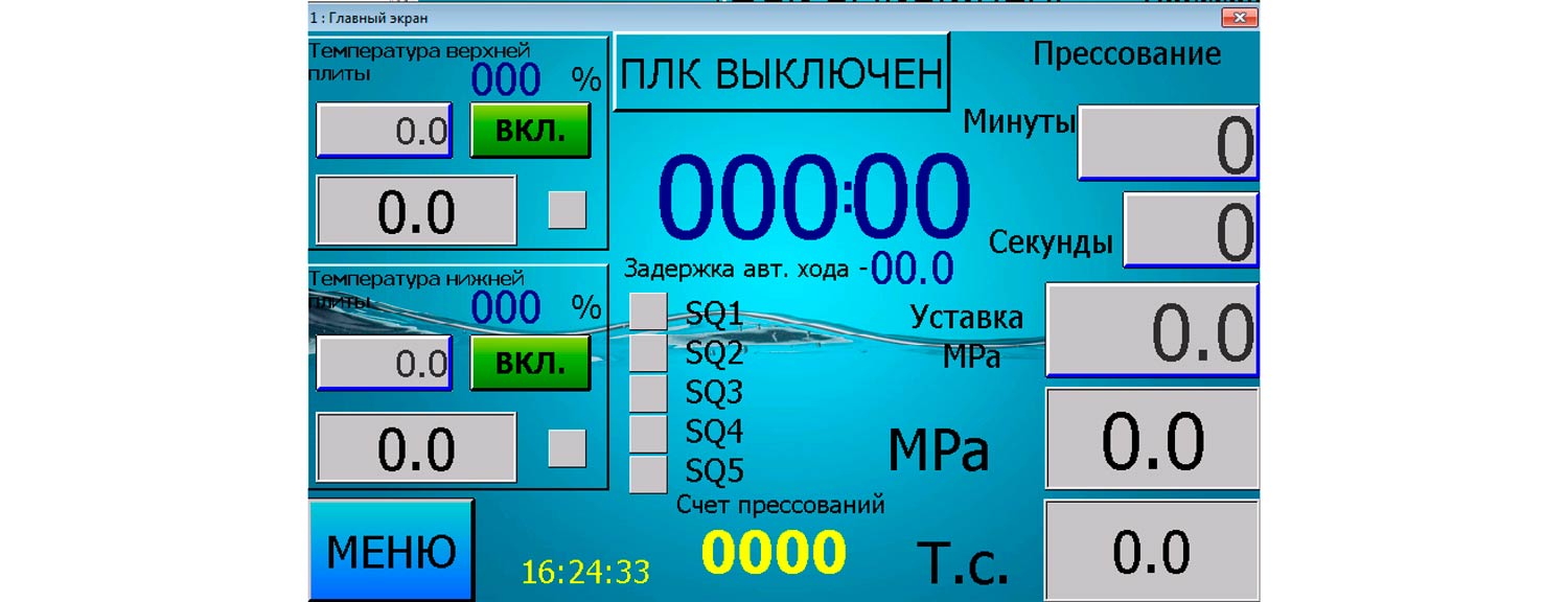Панель управления станками ДЕ2434, ДГ2434