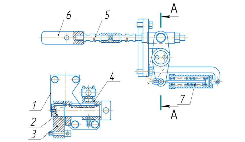 Механизм выдергивания дорна трубогиба ИВ3430М
