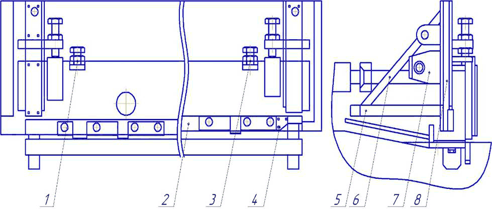 Задний упор ножниц  НД3316