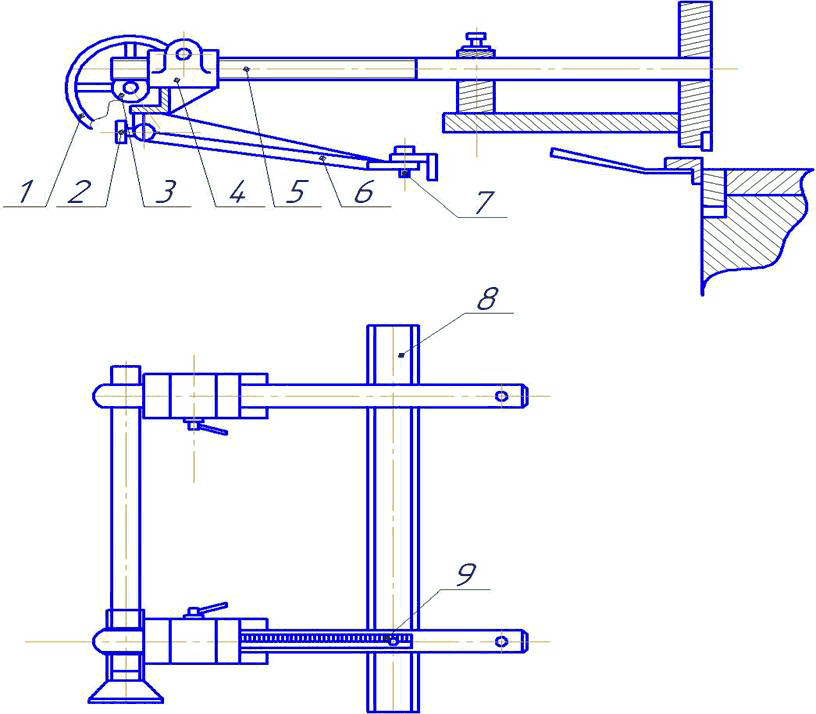 Задний упор ножниц  НД3316