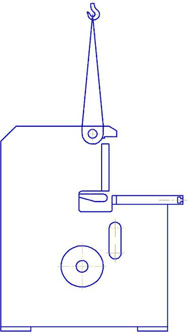 Схема транспортировки ножниц гильотинных ножниц НД3314