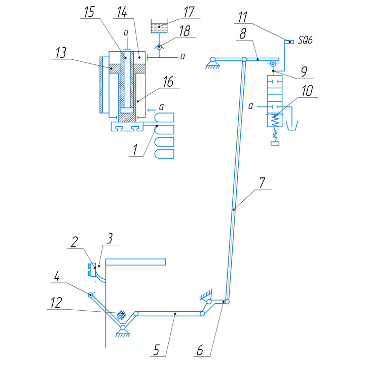 Механизм управления прессом П6328Б, П6328