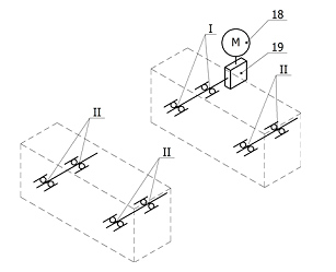Схема привода траверсы пресса ПК6736-ПТ 