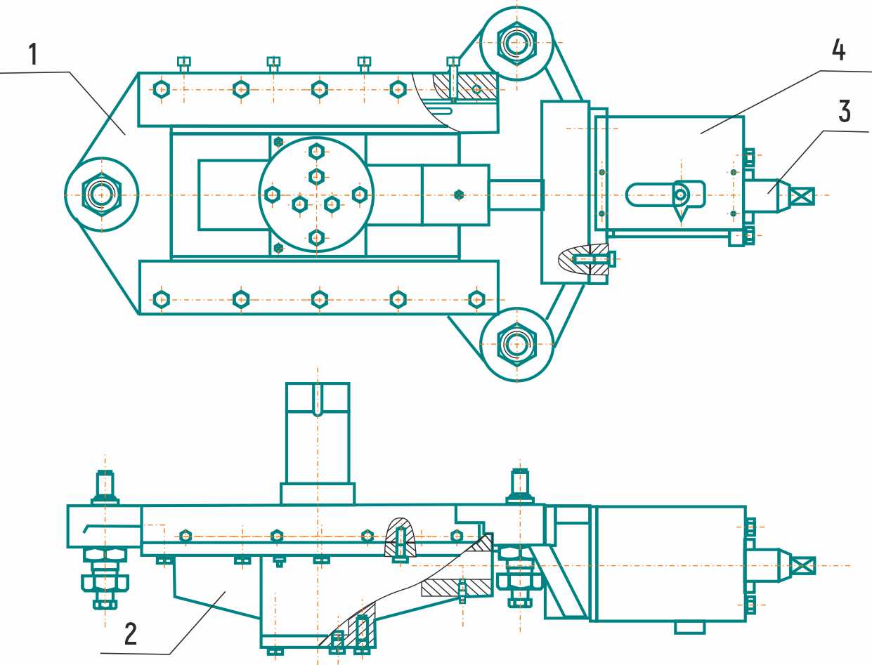 Механизм натяжения ленточнопильного станка модели ПСМ-270МП