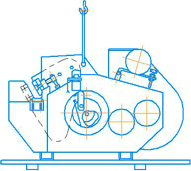 Схема строповки станка  СМЖ 322МП